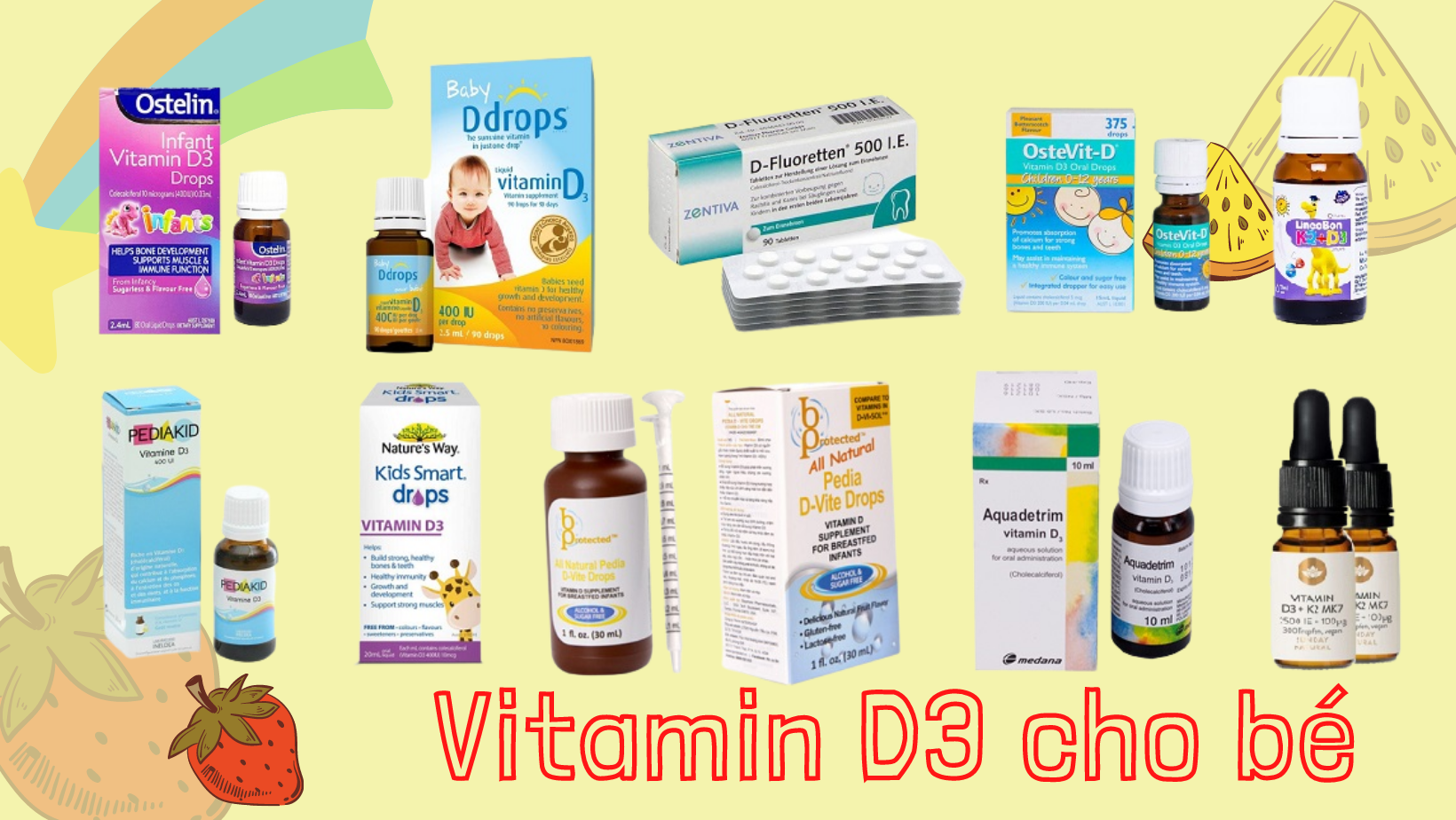 Vitamin D3 cho bé